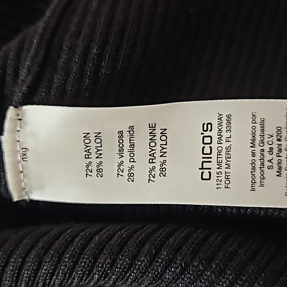 Chico's Marielle Mock Neck Top - Picture 7 of 9